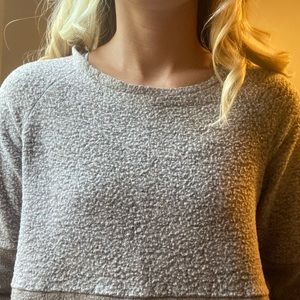 Long sleeve winter blouse - brown